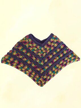 Crochet Baby Poncho Handmade